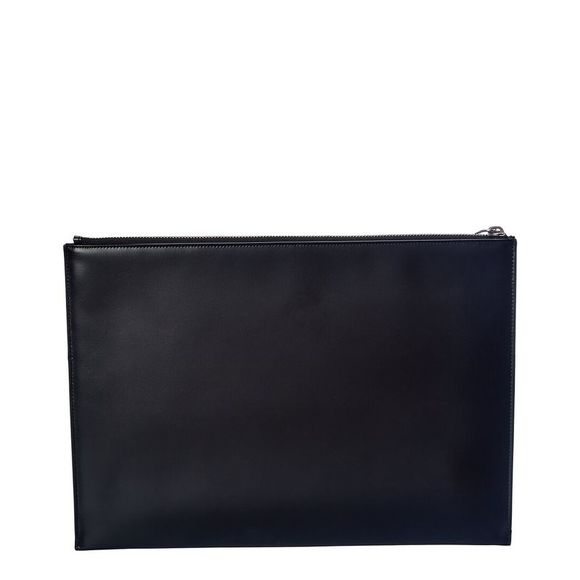 Saint Laurent Zipped Leather Pouch, Black - Picture 2 of 4